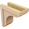 Ekena Millwork 6"W x 12"D x 12"H Classic Warren Rough Cedar Woodgrain TimberThane Corbel, Primed Tan CORUR06X12X12WARRCPR - alternate 3